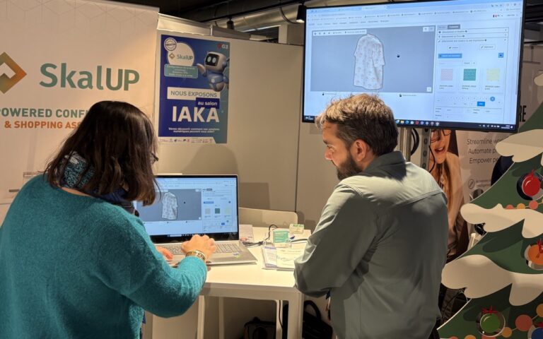 Live demo of S2G XR’s 3D configurator by SkalUP during the AIKA Fair in Namur.